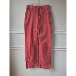 Draper James RSVP Flat Front Corduroy Pants in Melon Pink Size 4